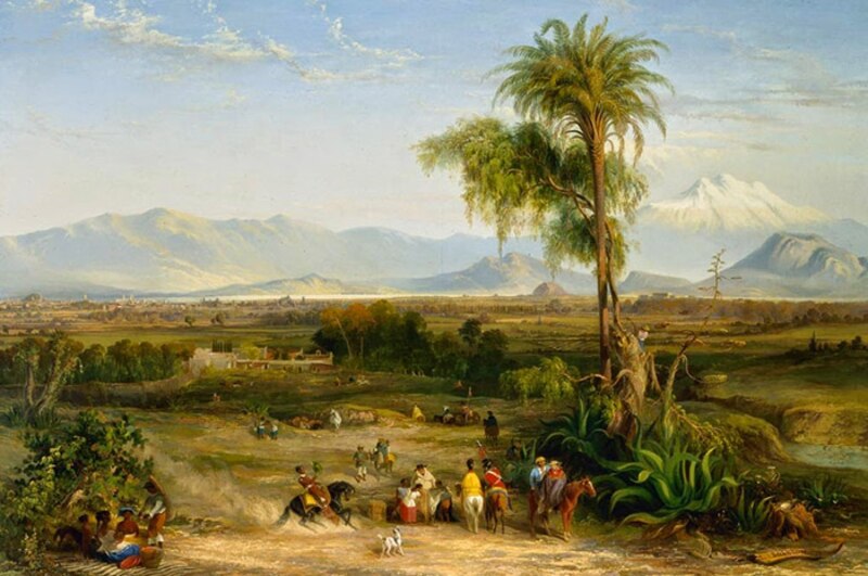 El valle de México desde el cerro de Chapultepec