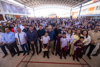 Gobernador de Sinaloa inaugura escuela secundaria con inversión superior a los 75.6 MDP
