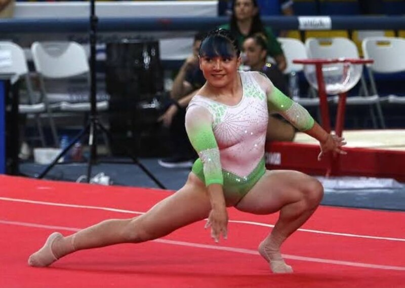 Alexa Moreno, gimnasta mexicana, en los Juegos Olímpicos de Tokio 2020.