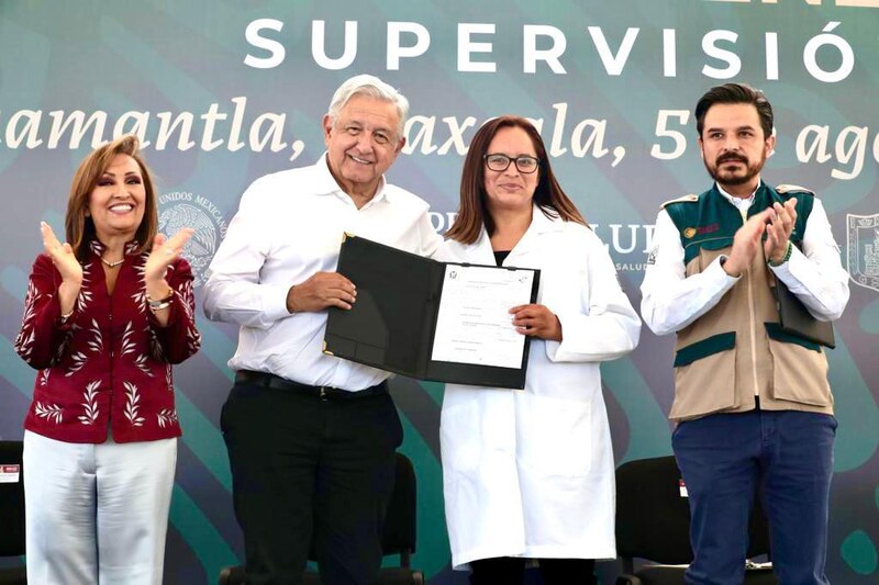 El presidente Andrés Manuel López Obrador supervisa el Plan de Salud IMSS-Bienestar en Oaxaca