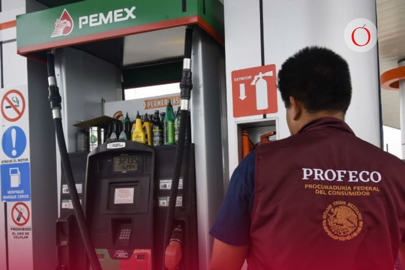 Profeco vigila gasolineras: 43 denuncias ante la FGR por “litros incompletos” y clausuras millonarias