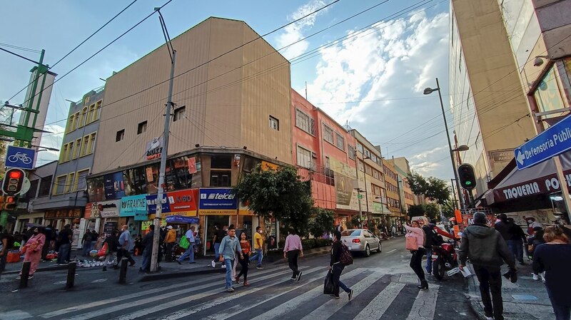 Calle en el centro de la Ciudad de México