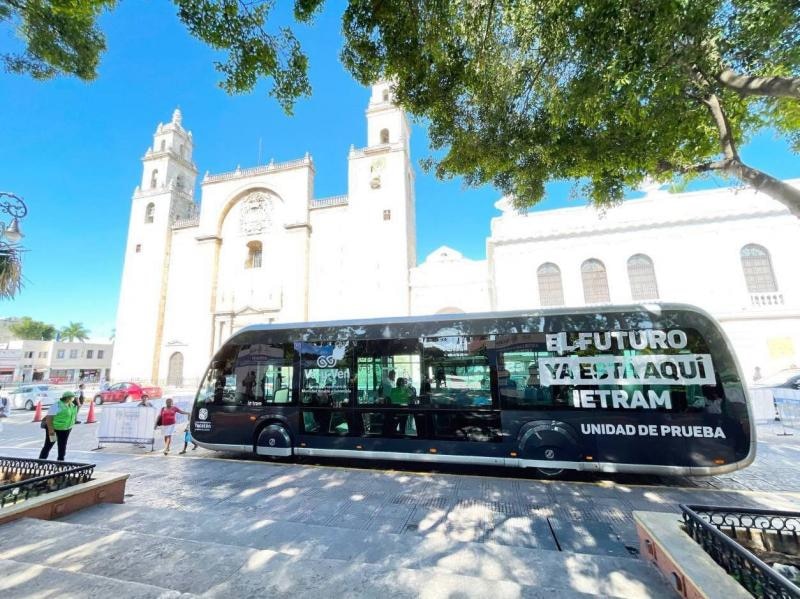 Nuevo autobús eléctrico en la ciudad de Mérida
