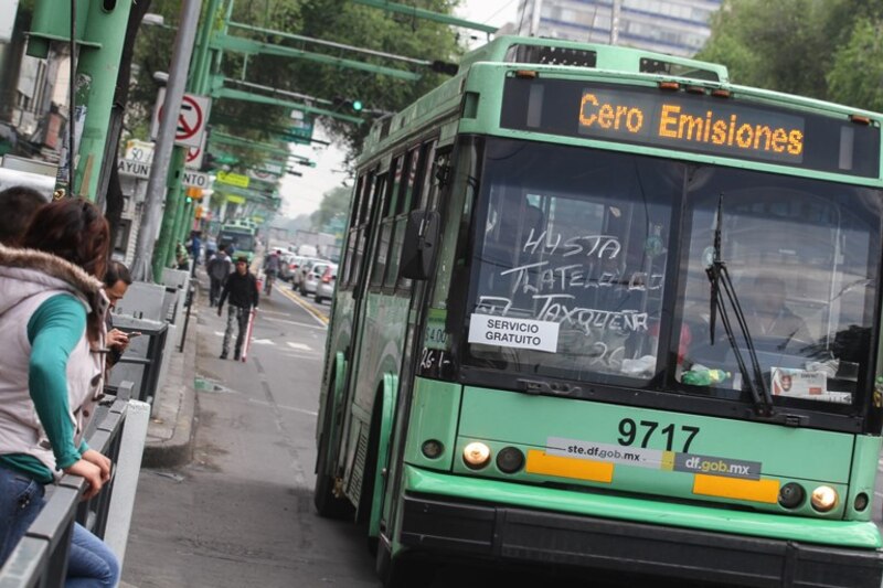 Autobús eléctrico en la Ciudad de México
