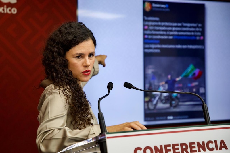 La dirigente nacional de Morena reiteró que ni la presidenta ni el partido ha promovido las protestas violentas de mexicanos en Estados Unidos.