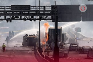 Explosión de pipa de gas en autopista de Chile deja 4 muertos y decenas de heridos