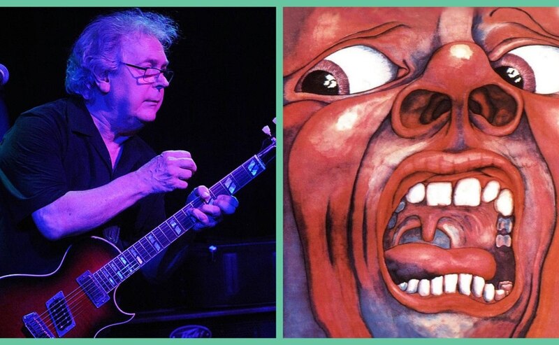 El guitarrista de Pink Floyd, David Gilmour, tocando en vivo.