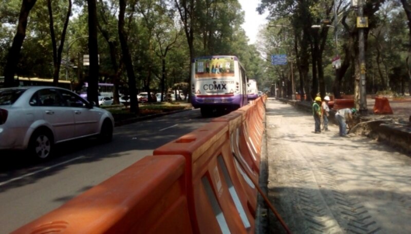 Trabajadores de la construcción en la Ciudad de México