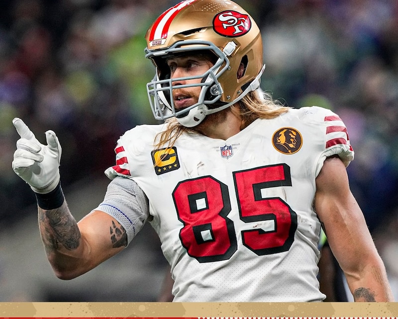 George Kittle, ala cerrada de los 49ers de San Francisco