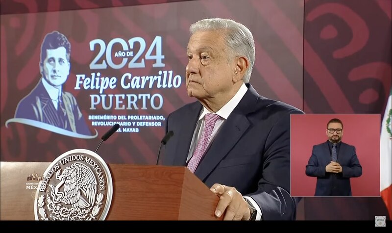 El presidente Andrés Manuel López Obrador encabeza la ceremonia del 102 aniversario del natalicio de Felipe Carrillo Puerto