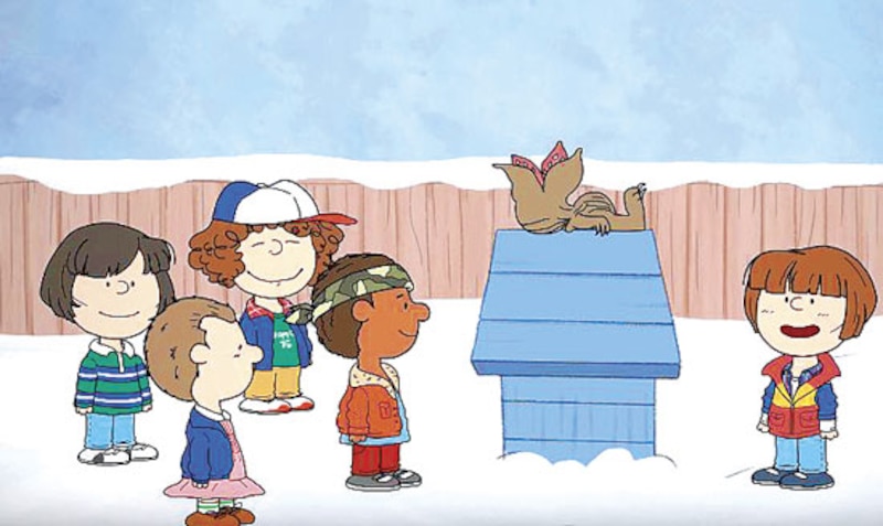 Los personajes de Stranger Things se encuentran con Snoopy