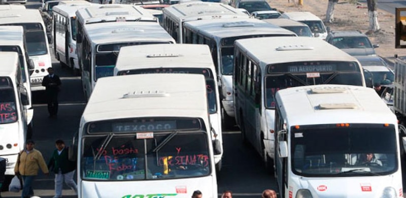 Autobuses en la Ciudad de México