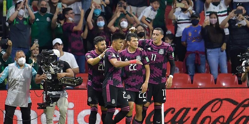 La Selección Mexicana celebra su victoria ante Costa Rica