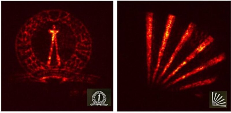 Microscopía de fluorescencia de células madre embrionarias de ratón.