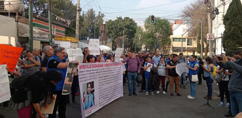Protesta en México por la desaparición de una mujer