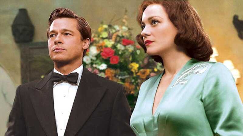 Brad Pitt y Angelina Jolie en la película "Aliados"