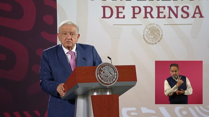 El presidente Andrés Manuel López Obrador ofrece una conferencia de prensa