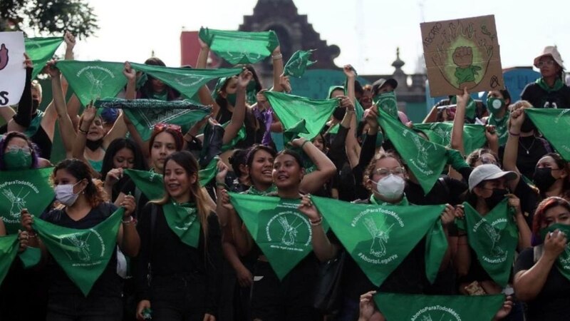 Protesta por el aborto en México