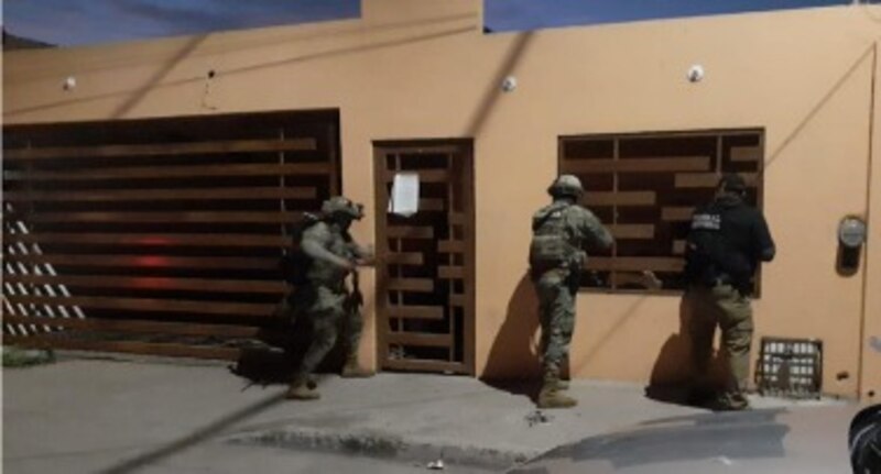 Operativo policial en una vivienda