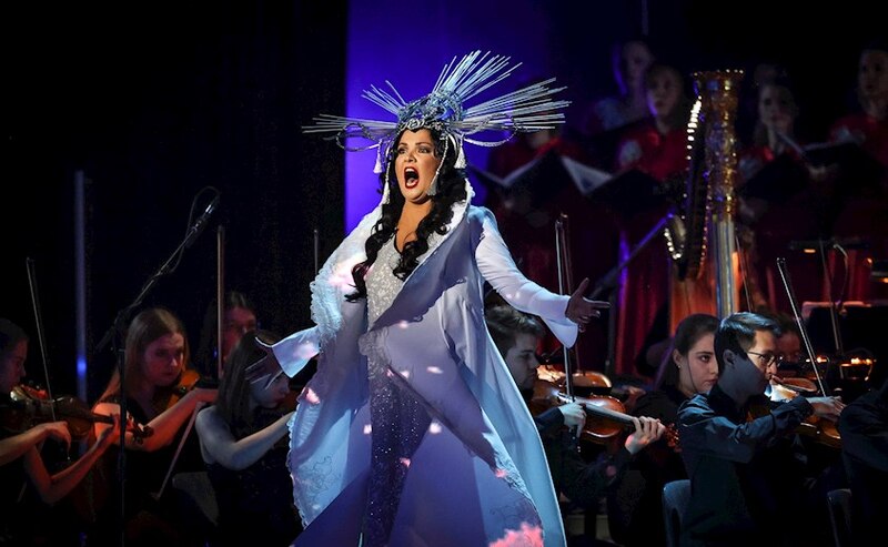 La soprano Ainhoa Arteta canta en el Palau de la Música Catalana
