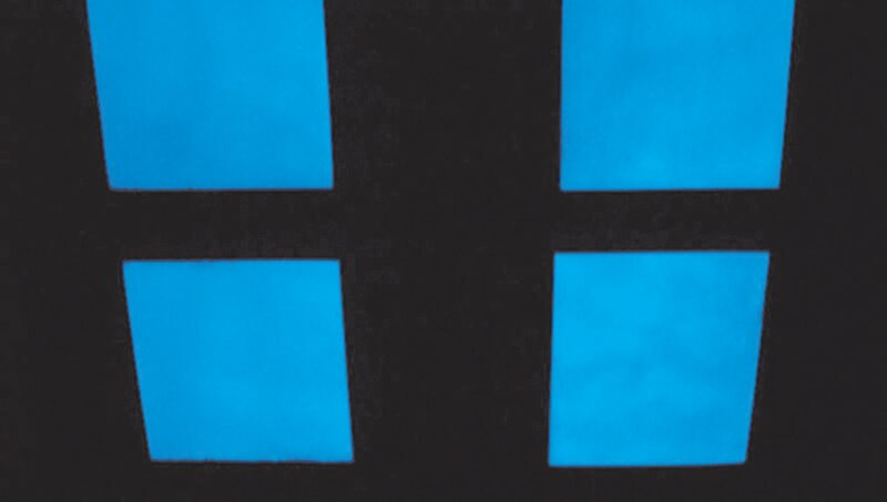 Ventanas azules en el techo