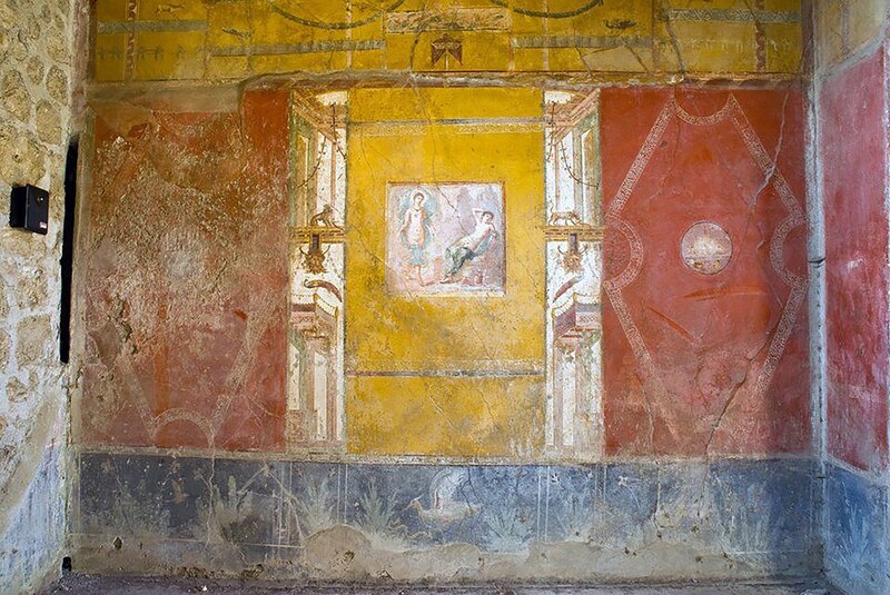 Pintura mural de la Antigua Roma