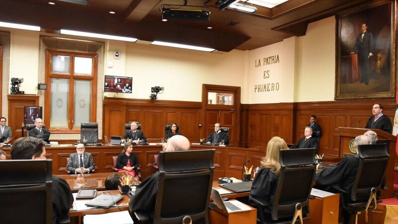 Sesión del pleno de la Suprema Corte de Justicia de la Nación