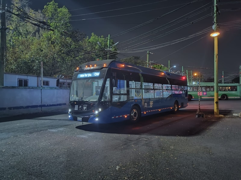 Autobús eléctrico en la Ciudad de México