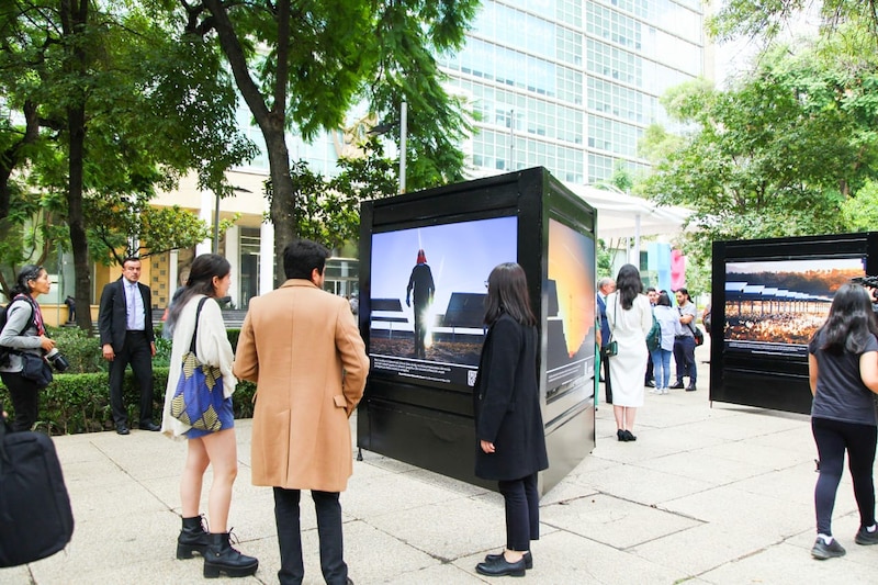 Exposición de fotografías en la Ciudad de México