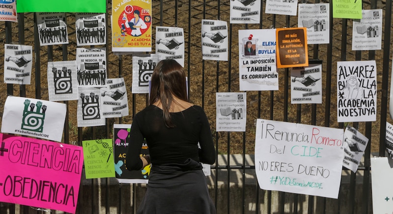 Protesta en la UNAM por acoso a estudiantes