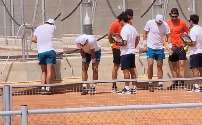 Nadal se lesiona en el entrenamiento previo a Wimbledon