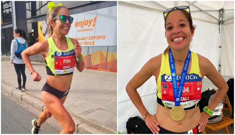 La atleta española Susana Rodríguez, campeona de la Zurich Maratón de Sevilla 2023