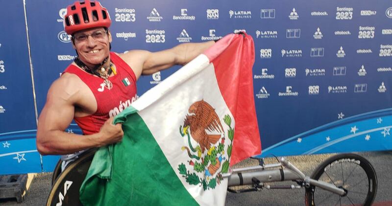 El mexicano Juan Pablo Cervantes, ganador de la medalla de oro en los Juegos Parapanamericanos de Santiago 2023.
