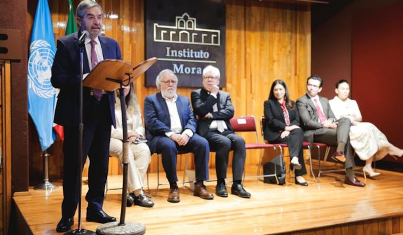 Juan Ramón de la Fuente durante su participación en el Diálogo Multiactor para la construcción del Marco de Cooperación ONU-México 2026-2031.