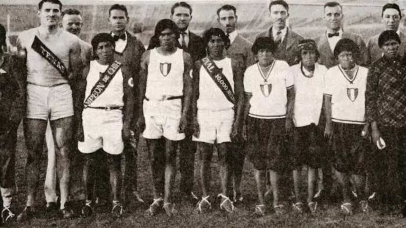 Atletas indígenas en los Juegos Olímpicos de 1932