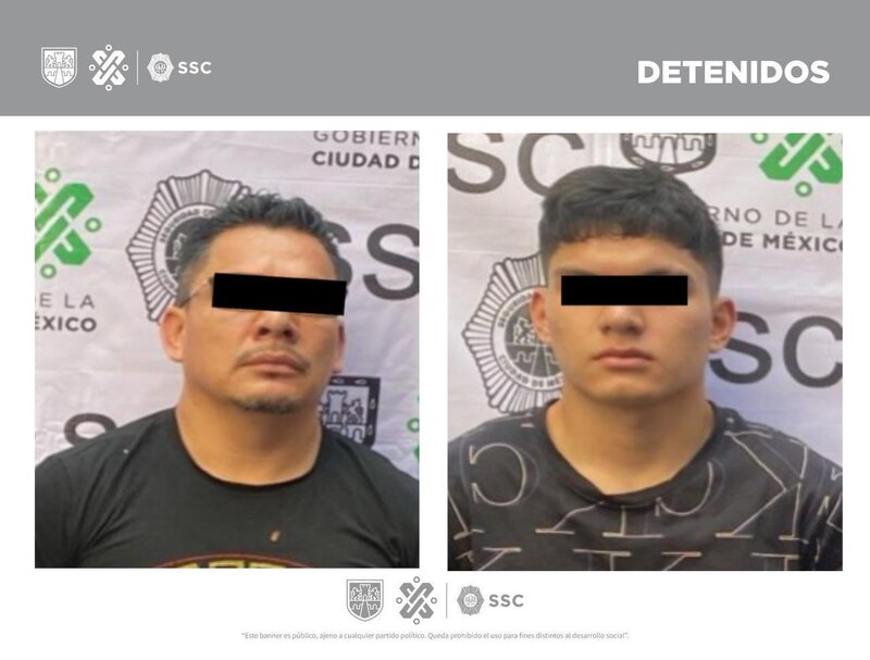Title: Detienen a dos presuntos delincuentes en la Ciudad de México