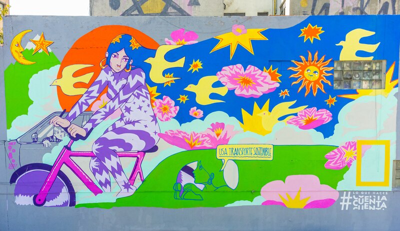 Bicicletas y flores
