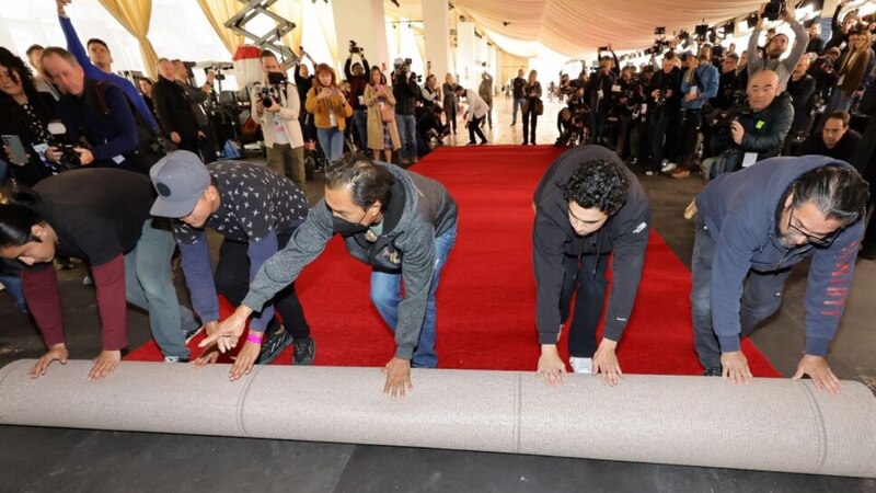 ¡Preparando la alfombra roja!