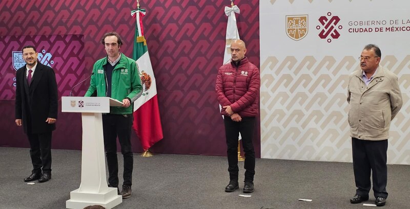 Conferencia de prensa del gobierno de la Ciudad de México