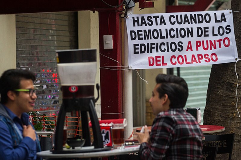 Hasta cuándo la demolición de los edificios a punto del colapso