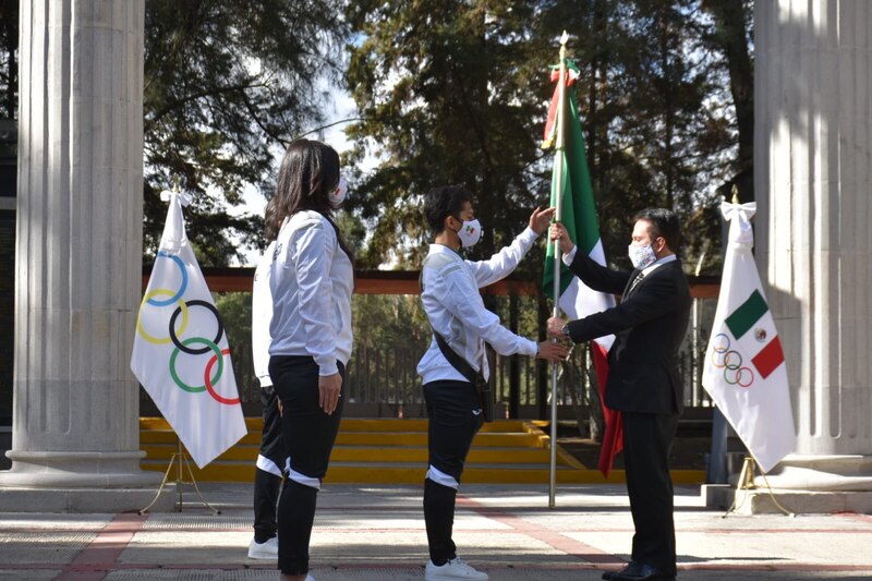 Ceremonia de abanderamiento de la delegación mexicana que participará en los Juegos Olímpicos de Tokio 2020