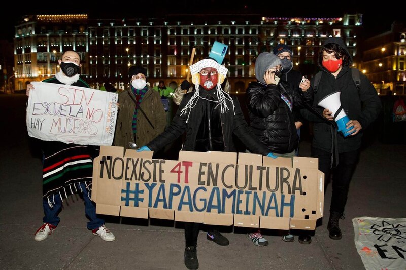 Protesta en México por recorte presupuestal en cultura