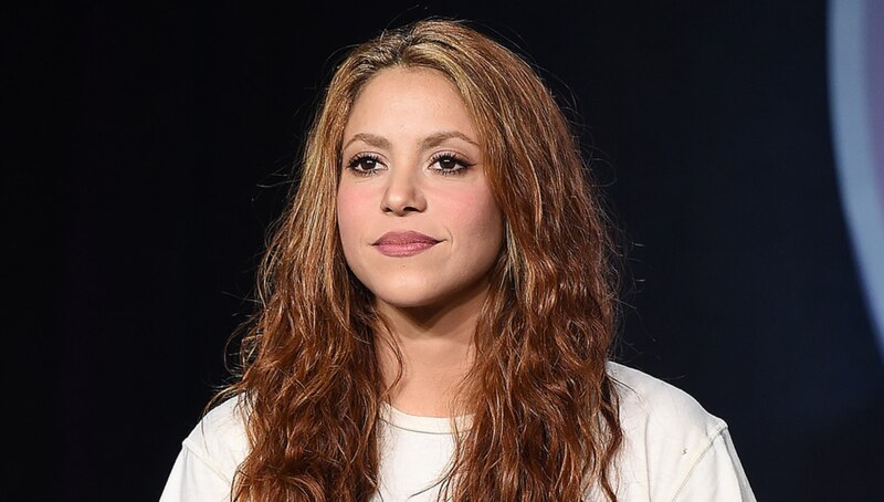 Shakira, la cantante colombiana, en una conferencia de prensa.