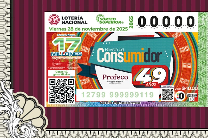 Sorteo Superior de la Lotería Nacional 28 de noviembre
