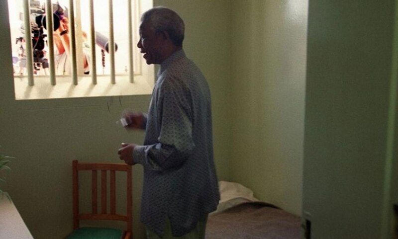 Nelson Mandela en la cárcel