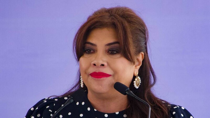 La Secretaria de Educación Pública, Leticia Ramírez, comparece ante el Senado de la República.