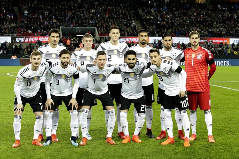 La alineación de Alemania para el partido contra España