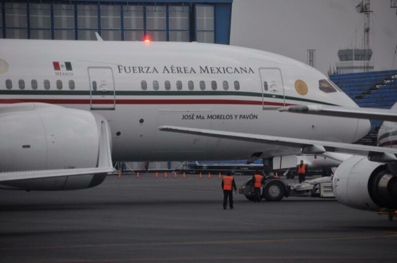 El avión presidencial de México
