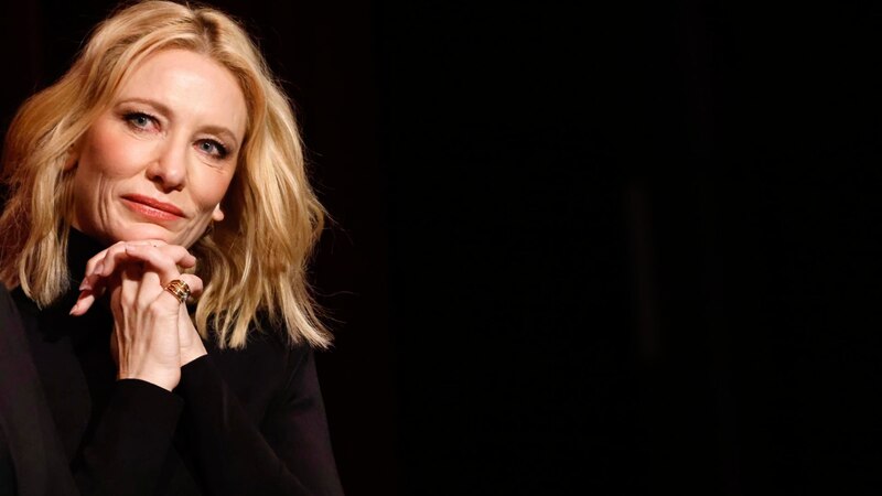 La actriz Kate Winslet en una conferencia de prensa.