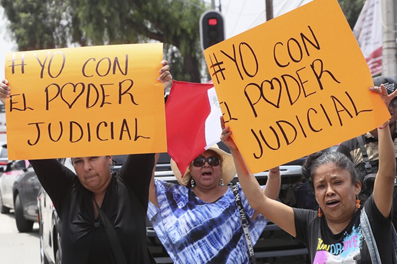 Protesta contra el poder judicial